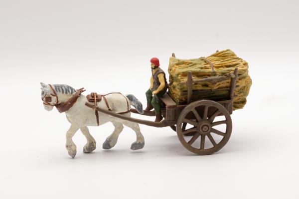 Transportwagen mit Bauer (Heuwagen)